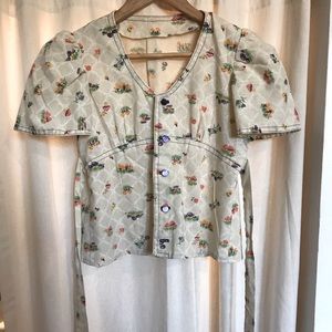 Vintage mushroom top